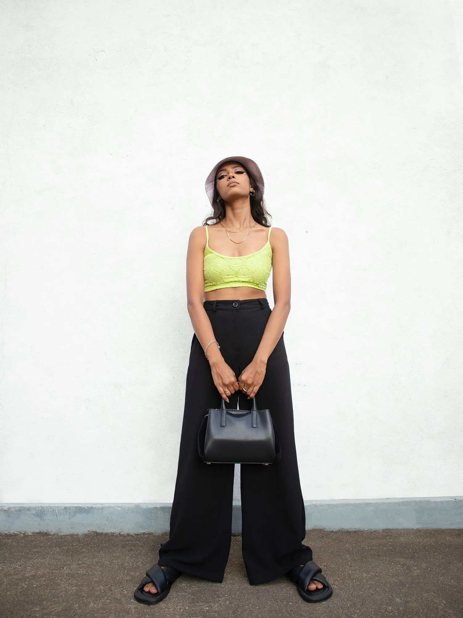 Bustier Detail Back Tie-Up Crop Top