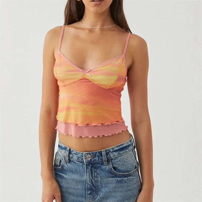 Butterfly Short Sleeve Camisole