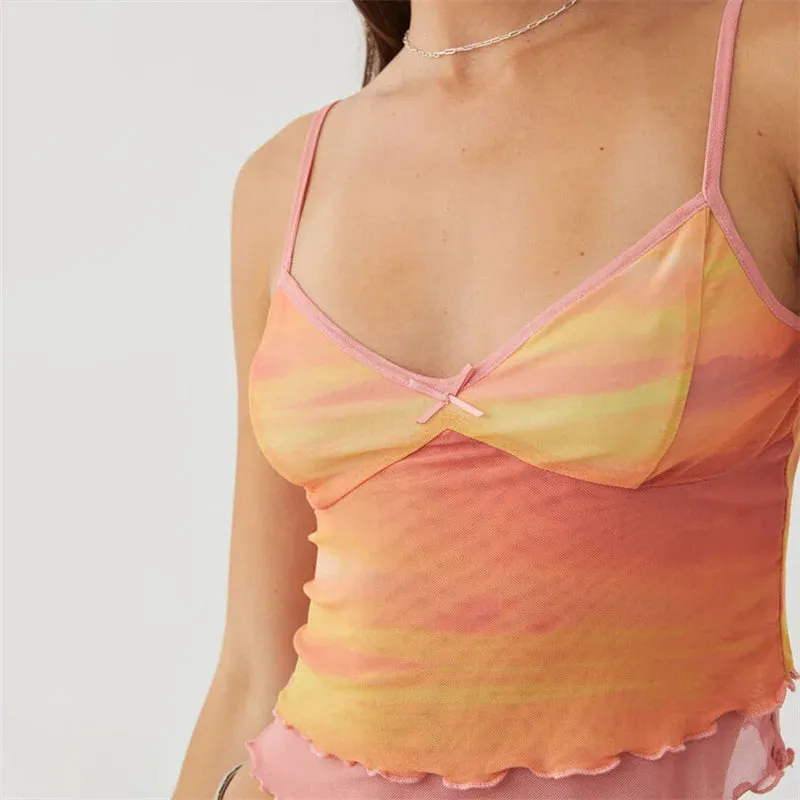 Butterfly Short Sleeve Camisole