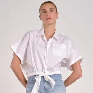 Button Down Short Sleeve Top