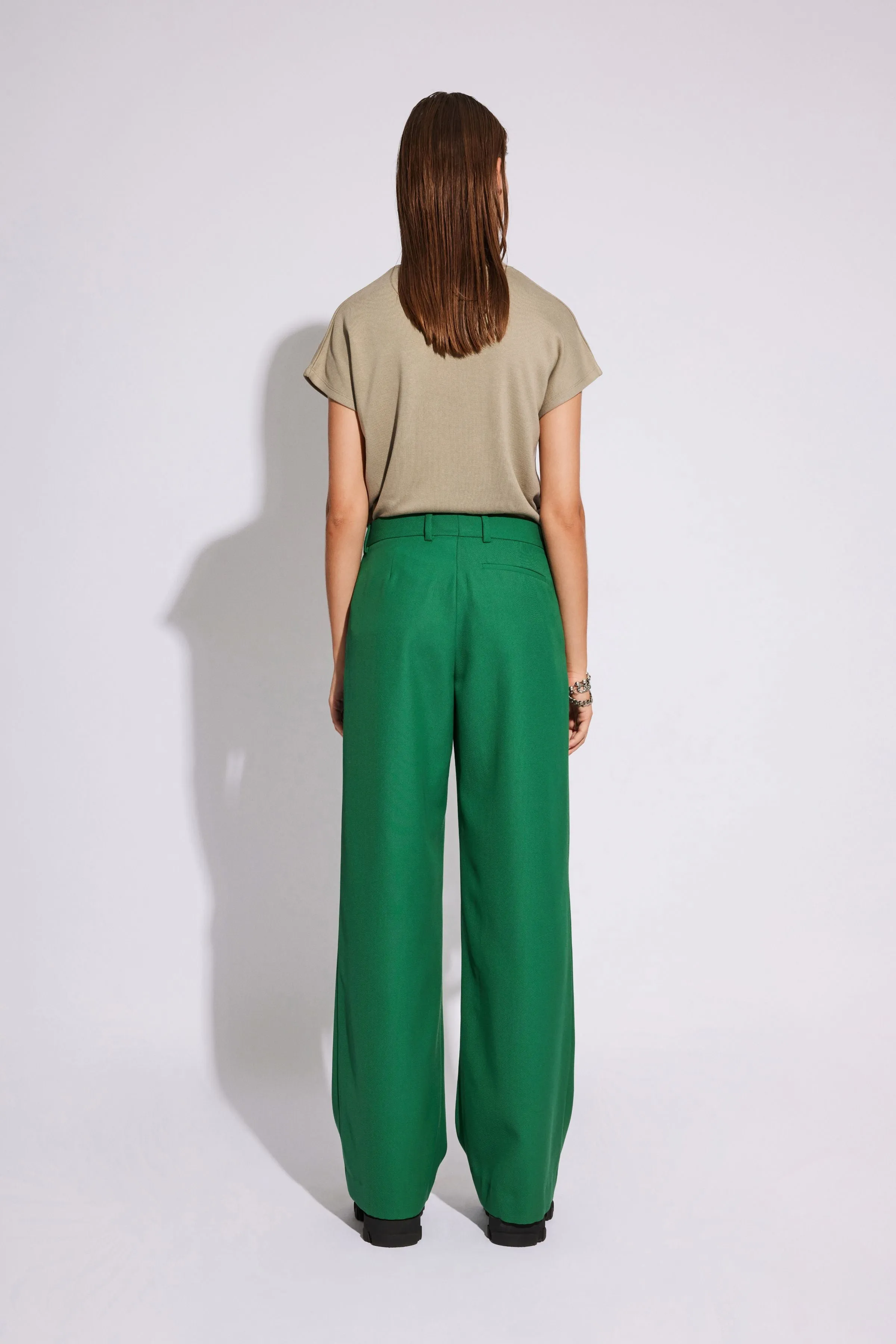 Camille Trousers - Foliage Green