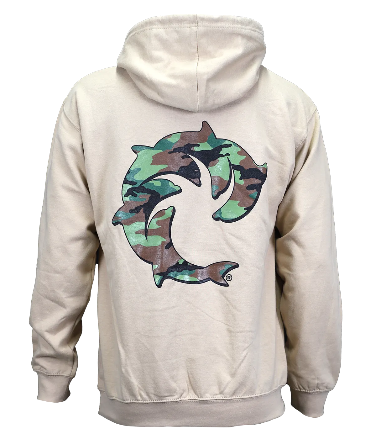 Camo Solid P/O Hooded Sweatshirt