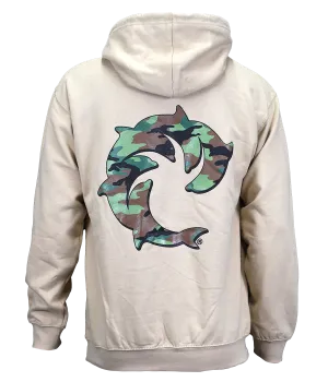 Camo Solid P/O Hooded Sweatshirt
