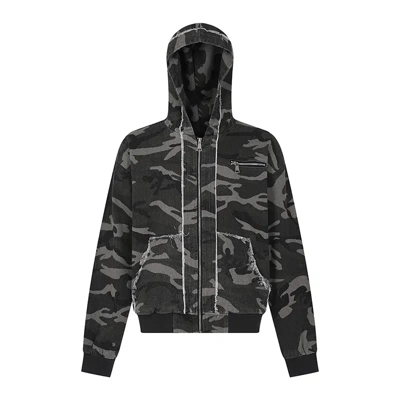 Camouflage Zip-up Hoodie