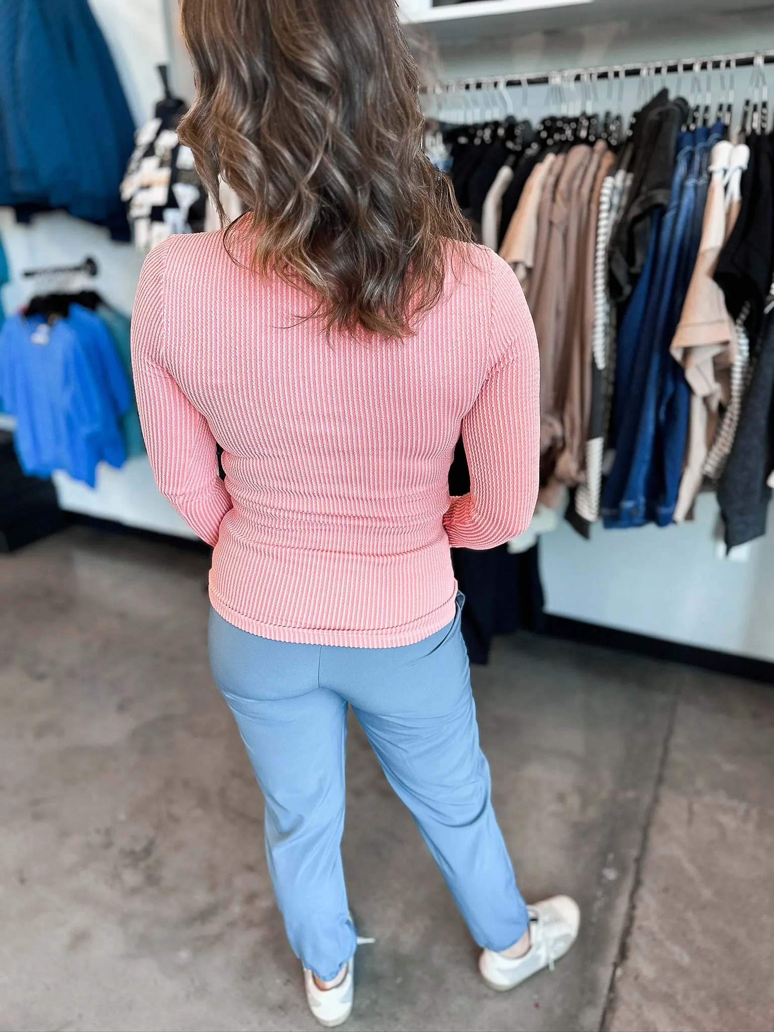 Candy Crinkle Henley