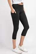 Capri Length Yoga Pants W/Pockets