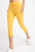 Capri Length Yoga Pants W/Pockets