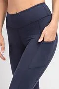 Capri Length Yoga Pants W/Pockets
