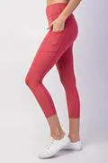 Capri Length Yoga Pants W/Pockets