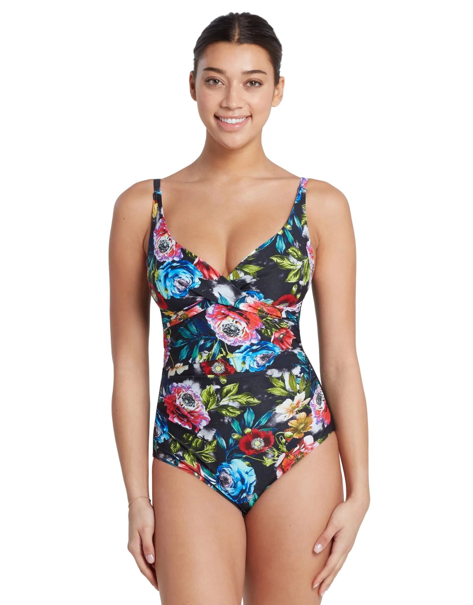 Cassia Mystery Classicback Swimsuit - Black/Multi