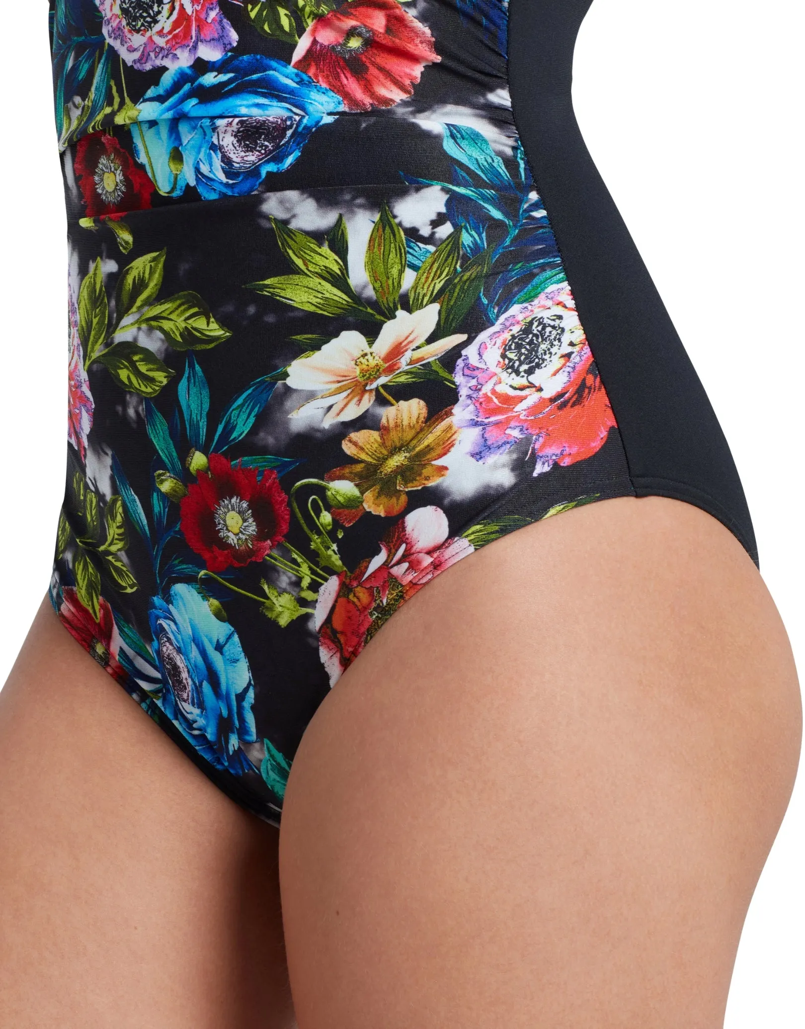 Cassia Mystery Classicback Swimsuit - Black/Multi