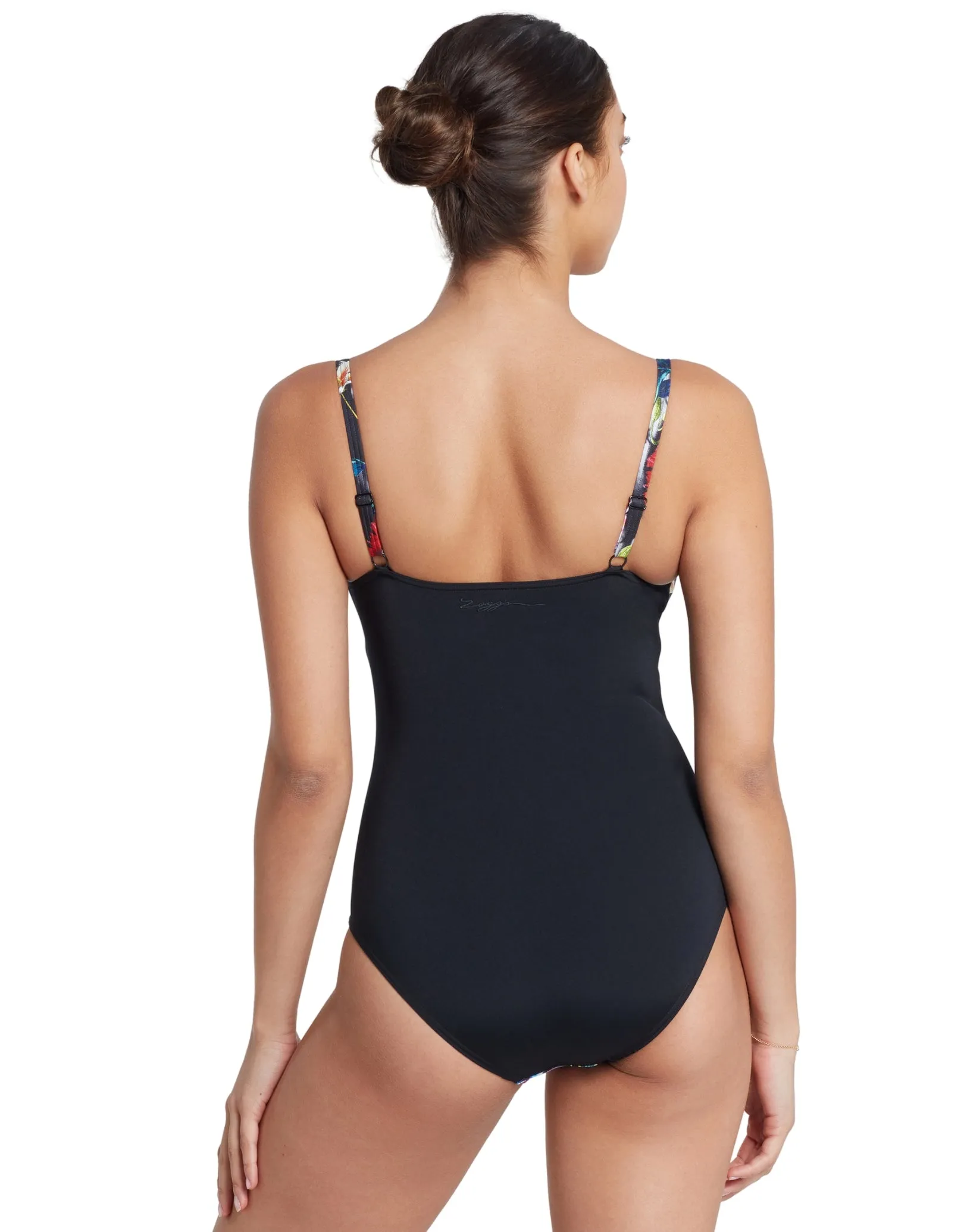 Cassia Mystery Classicback Swimsuit - Black/Multi