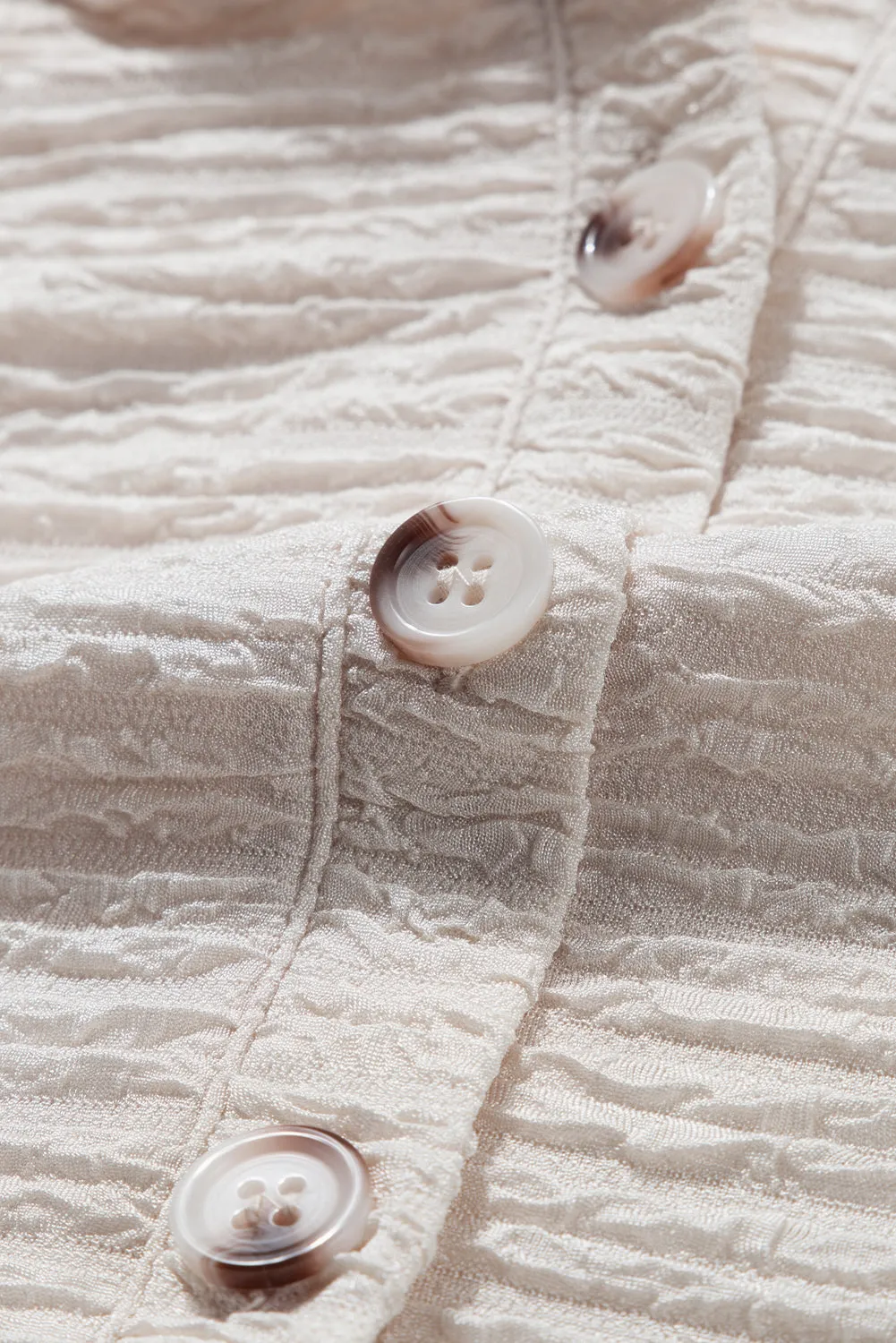 Casual Solid Textured Drawstring Henley Light-Weight Hoodie