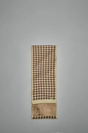 Chamber Silk Bandeau Scarf with Fringe