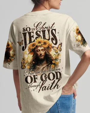 Christianartbag 3D T-Shirt For Women, You Are All Children Of God, Christian Shirt, Faithful Fashion, 3D Printed Shirts for Christian Women