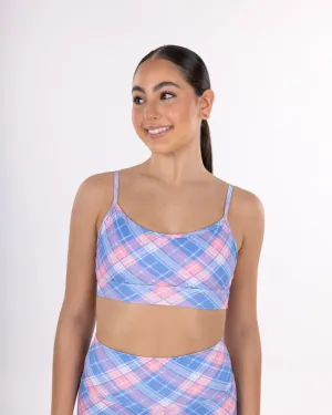Cindy Crop Harlequin Print