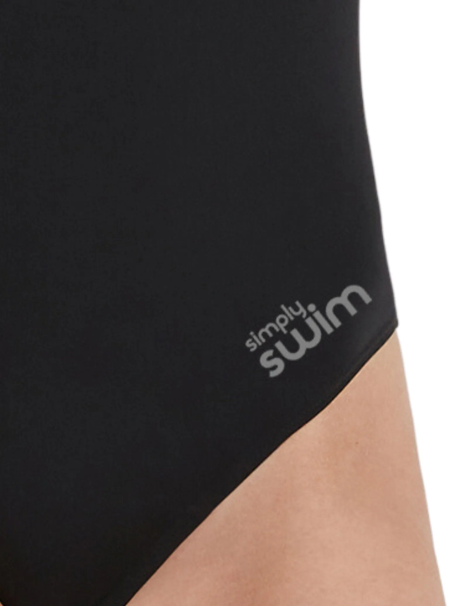 Classic Racing Back Swimsuit - Black