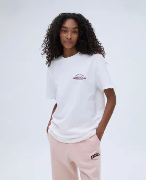Classics Oversized Short Sleeve T-shirt - White/Burgundy