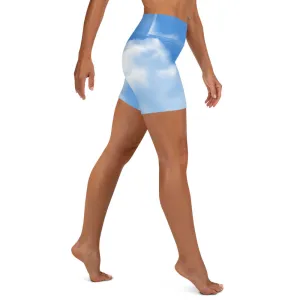 Clouds Yoga Shorts