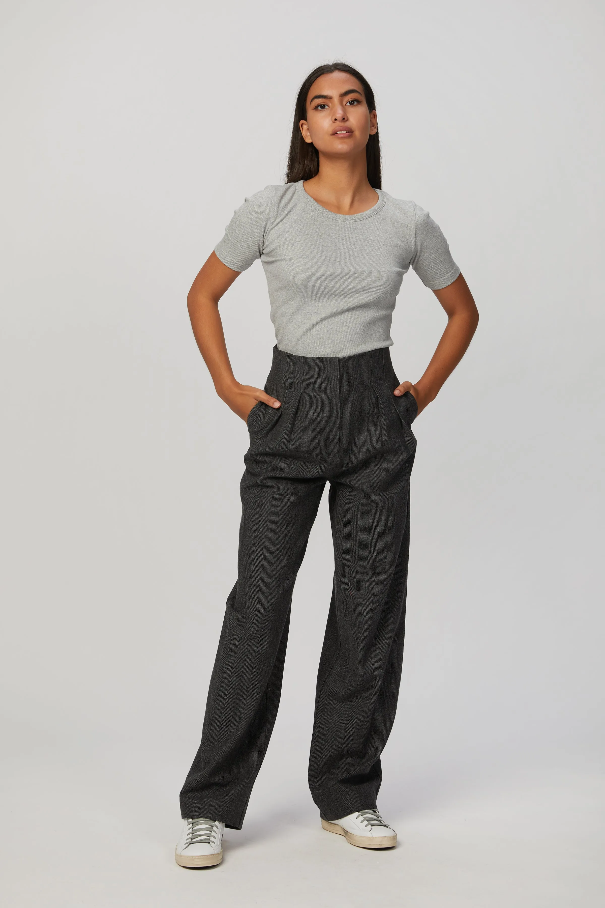 CLYDE HERRINGBONE PANTS