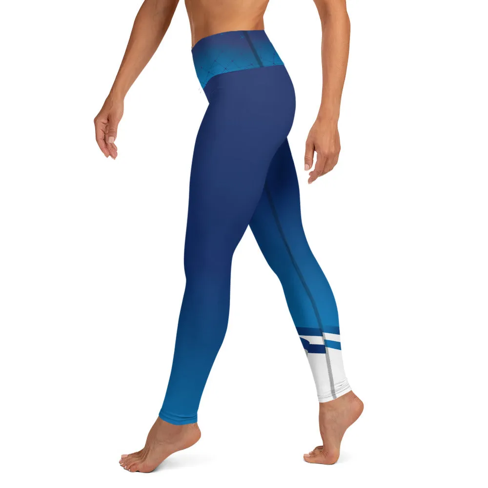 Colorado Small Banner - Blues - Yoga Leggings