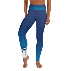 Colorado Small Banner - Blues - Yoga Leggings
