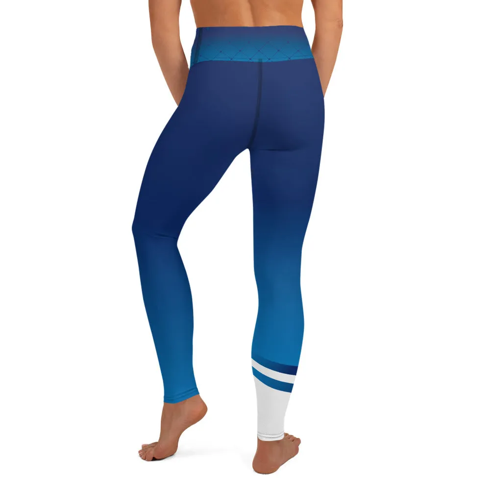Colorado Small Banner - Blues - Yoga Leggings