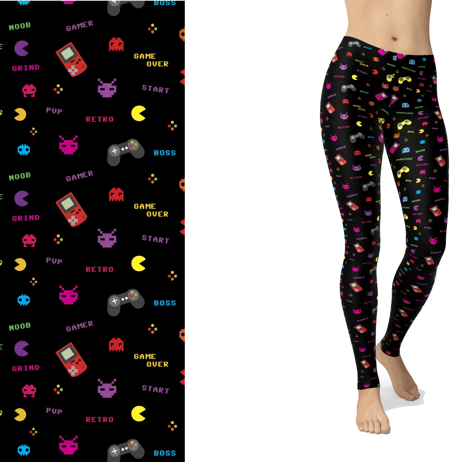 Colorful Video Game Leggings