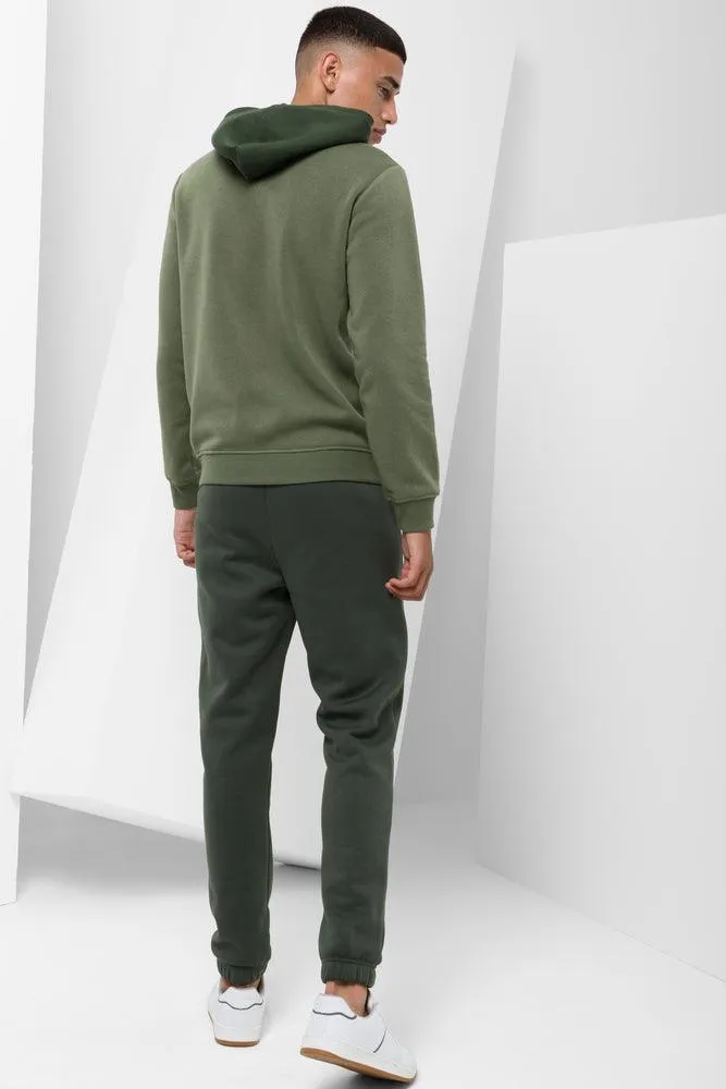 Colourblock Hoodie Green