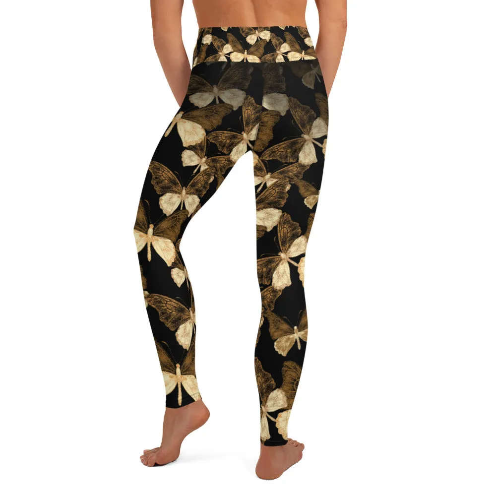 Copper Butterflies - Yoga Leggings