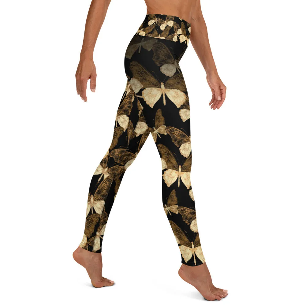 Copper Butterflies - Yoga Leggings