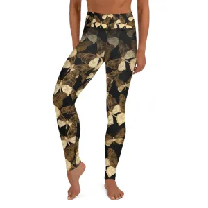 Copper Butterflies - Yoga Leggings
