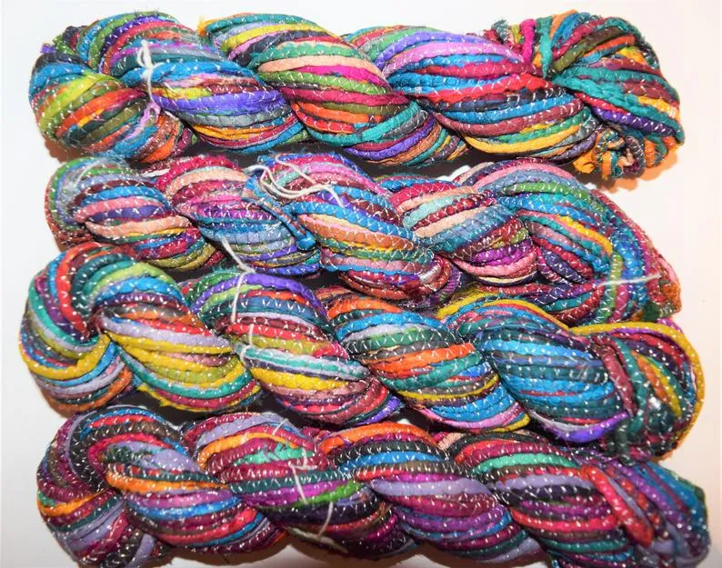 Cording Sari Silk Ribbon - Multicolor