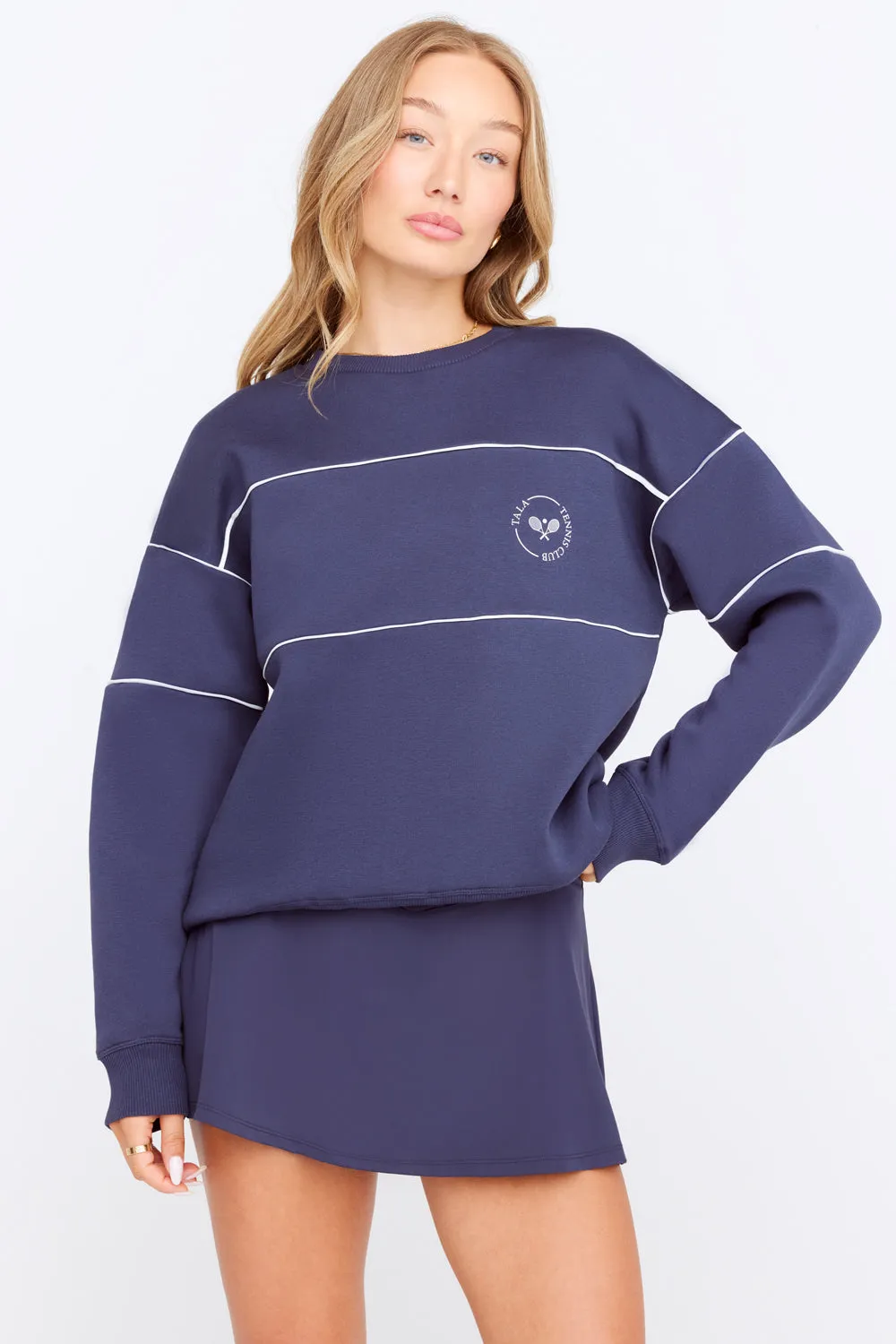 COURT VOLLEY SWEATSHIRT - NAVY