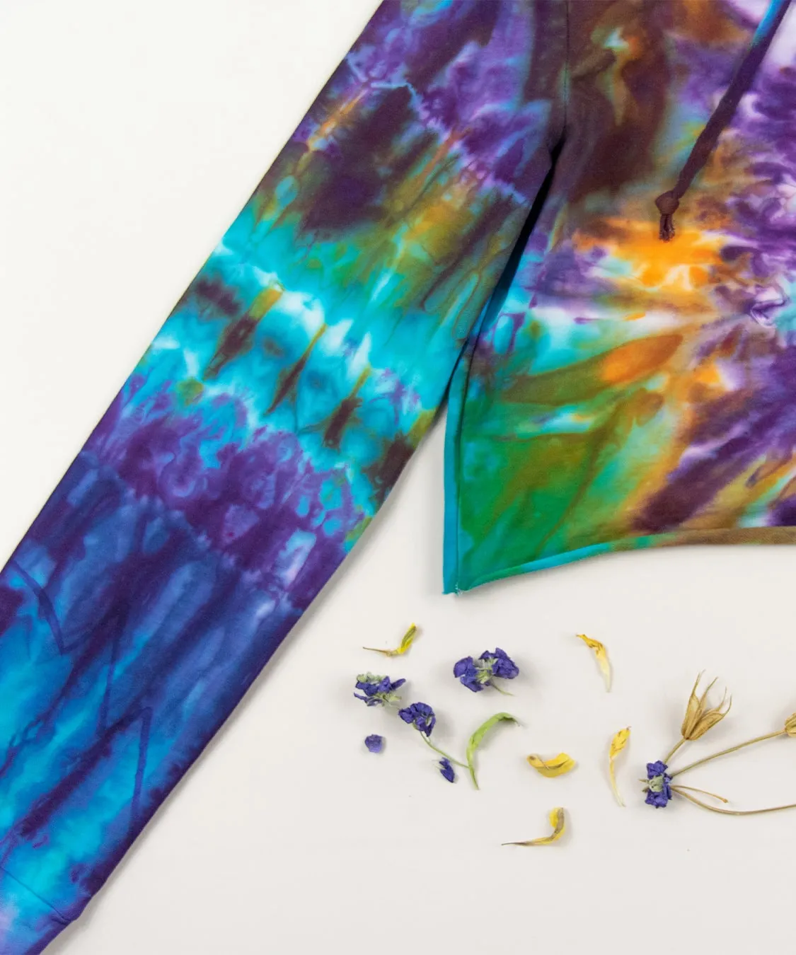 Coventina Tie Dye Hoodie Crop Top