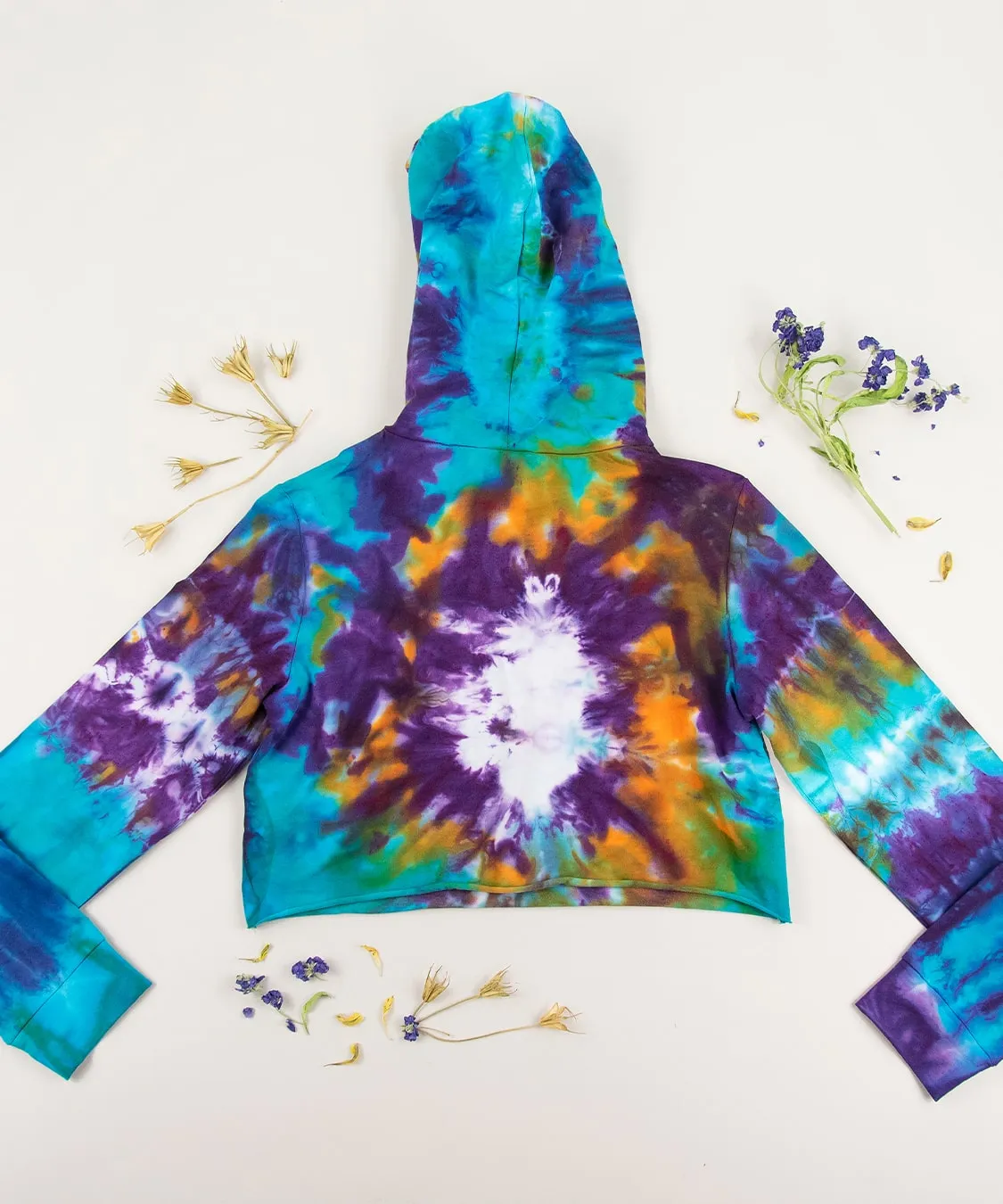Coventina Tie Dye Hoodie Crop Top