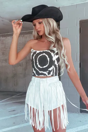 Cow Print Corset Top