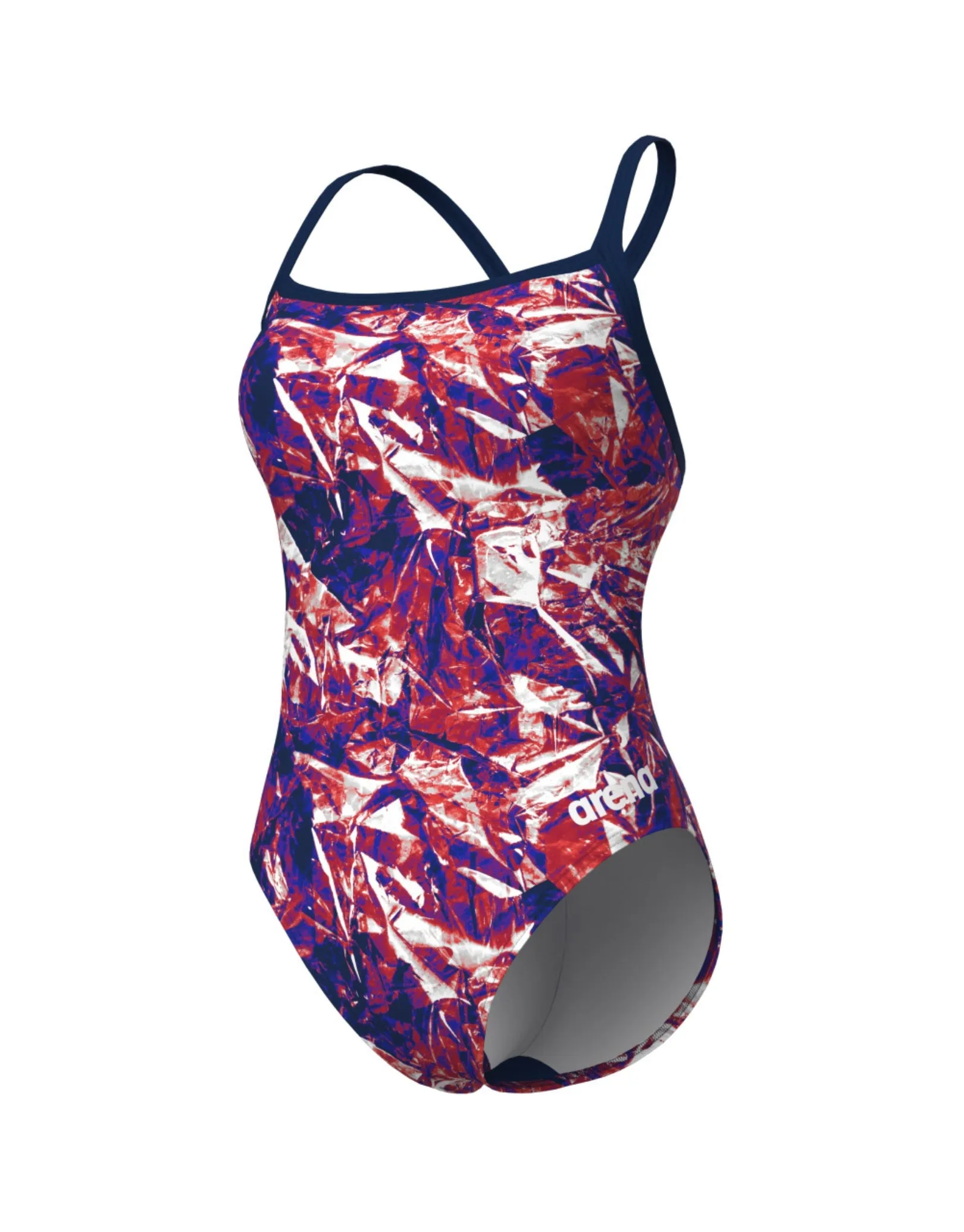 Crackle Challenge Back Swimsuit - Navy/Team Red