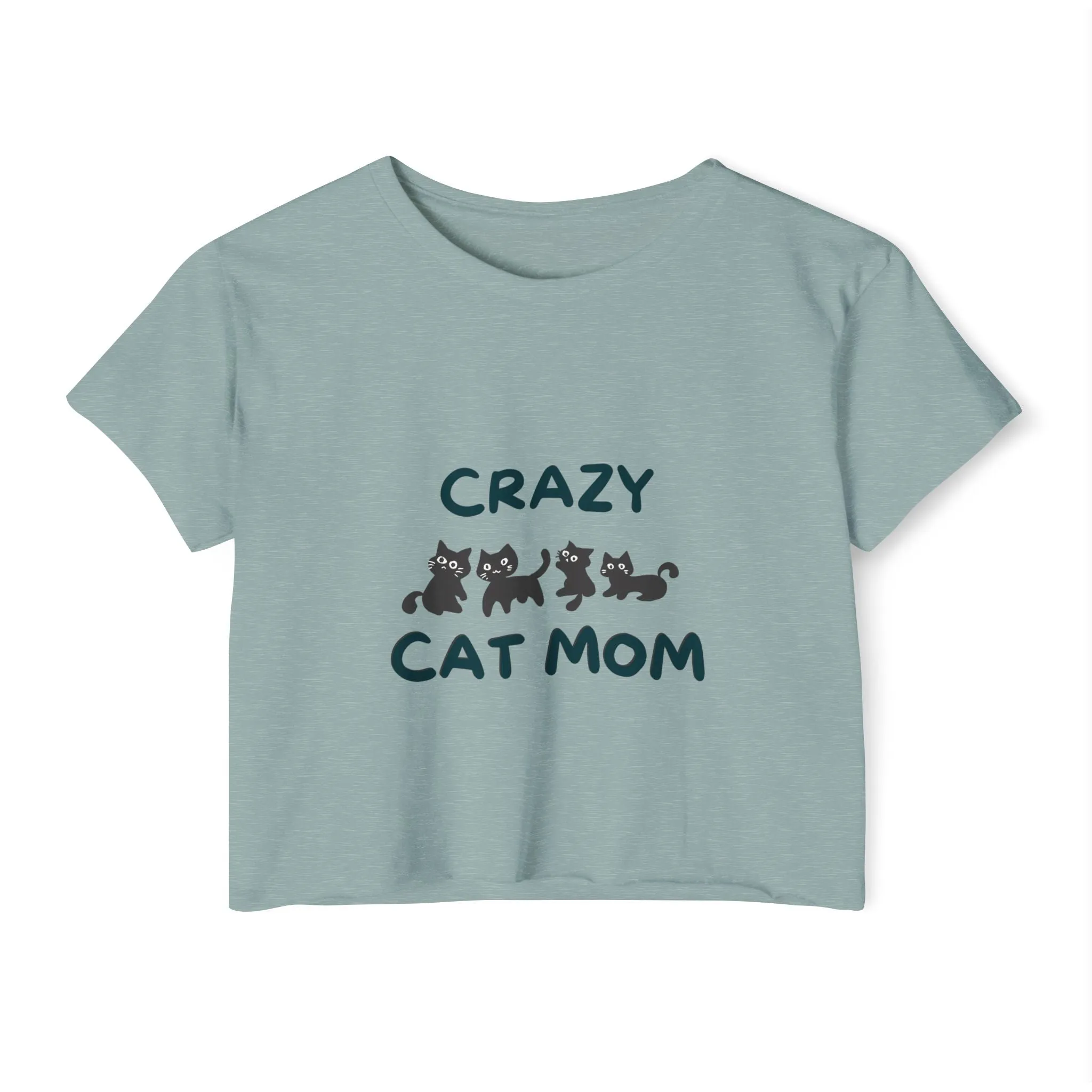 Crazy Cat Mom Crop Top