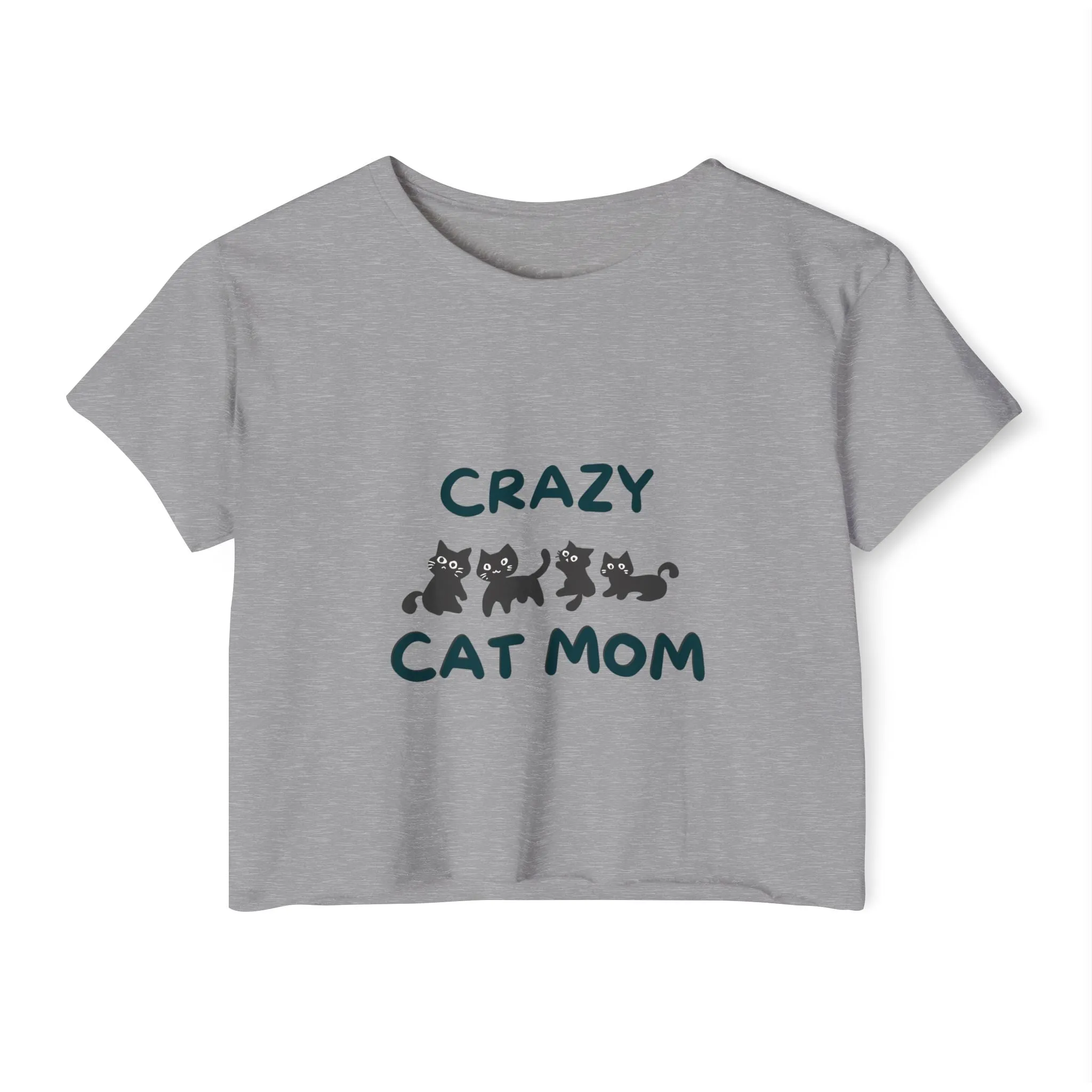 Crazy Cat Mom Crop Top