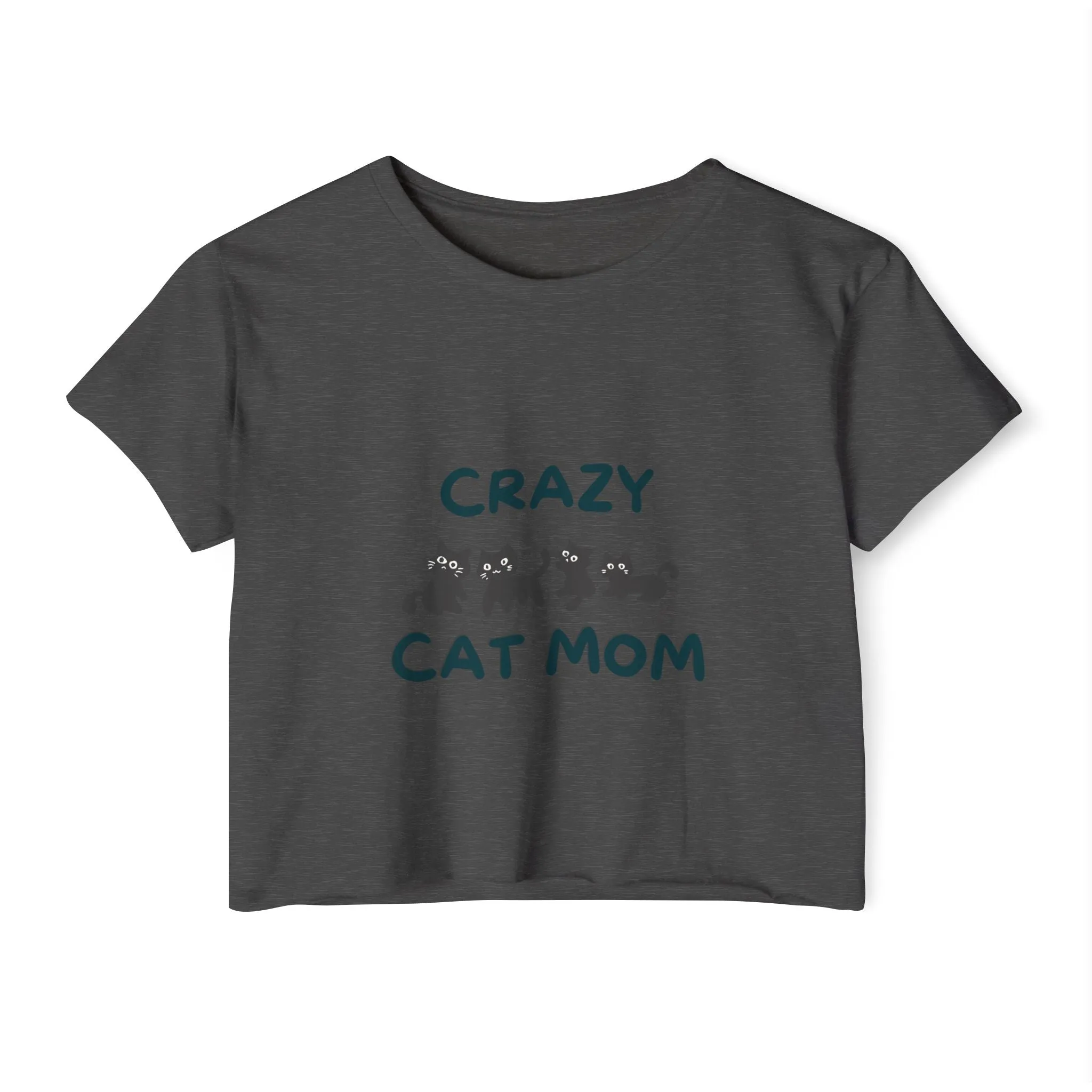 Crazy Cat Mom Crop Top