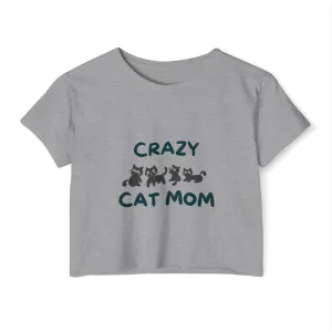 Crazy Cat Mom Crop Top