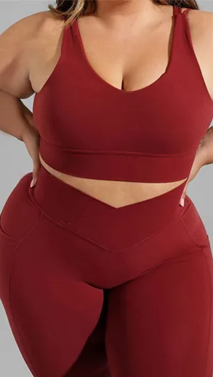 Create Custom Tracksuits Plus Size Yoga Suit Blank Yoga Bra Sets High Waist Leggings Sportswear Suits