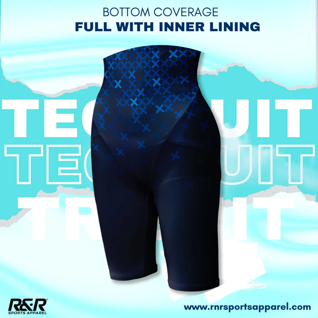 Crosswave Elegance Women's Open Back Kneeskin Tech Suit Swimsuit