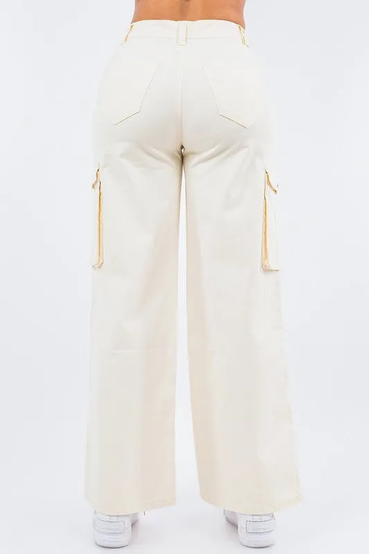 Curvy High Waist Straight Pants