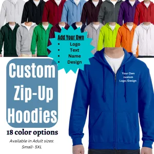 Custom Zip-Up Hoodies