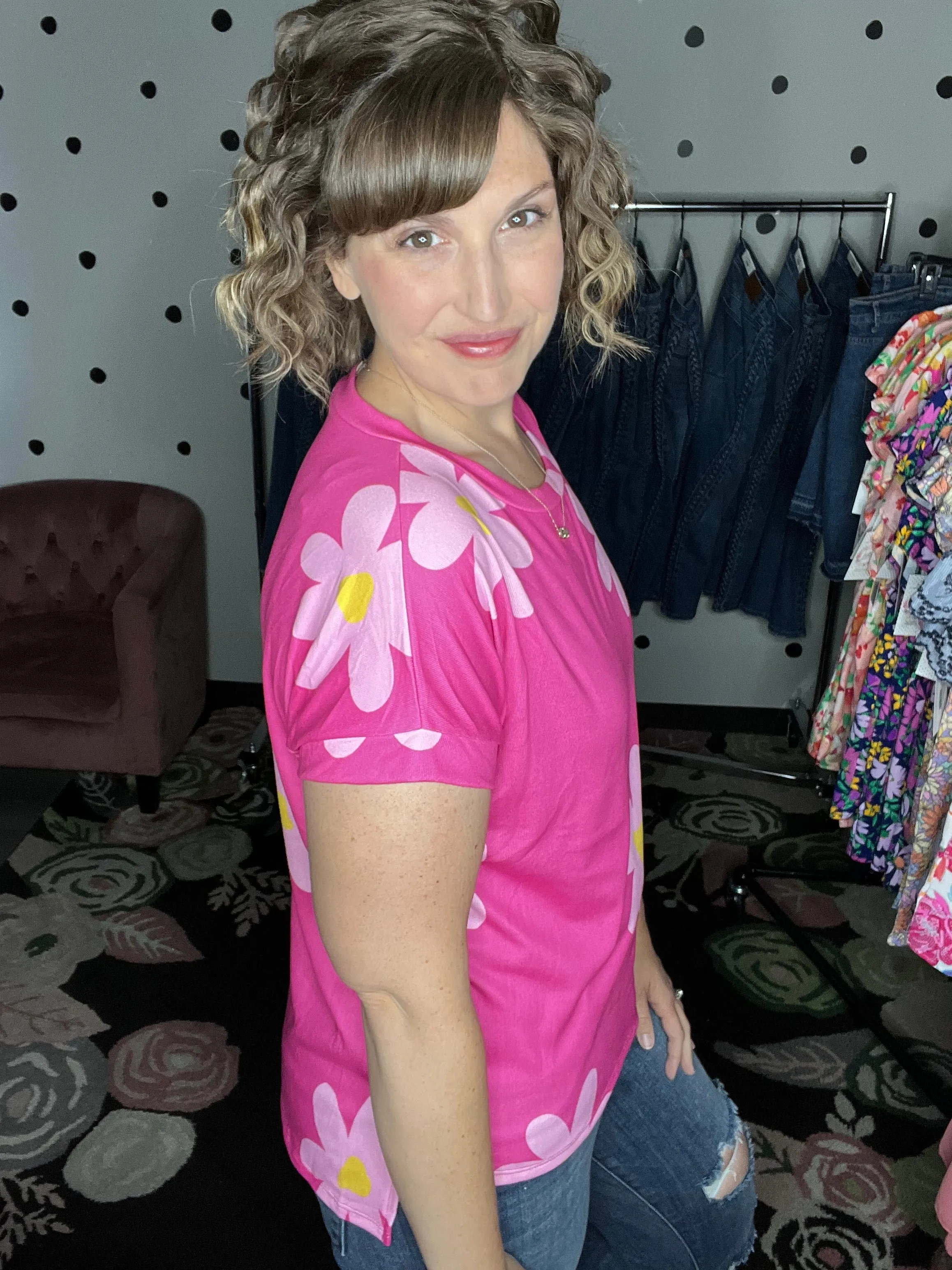Daisy Short Sleeve Tops