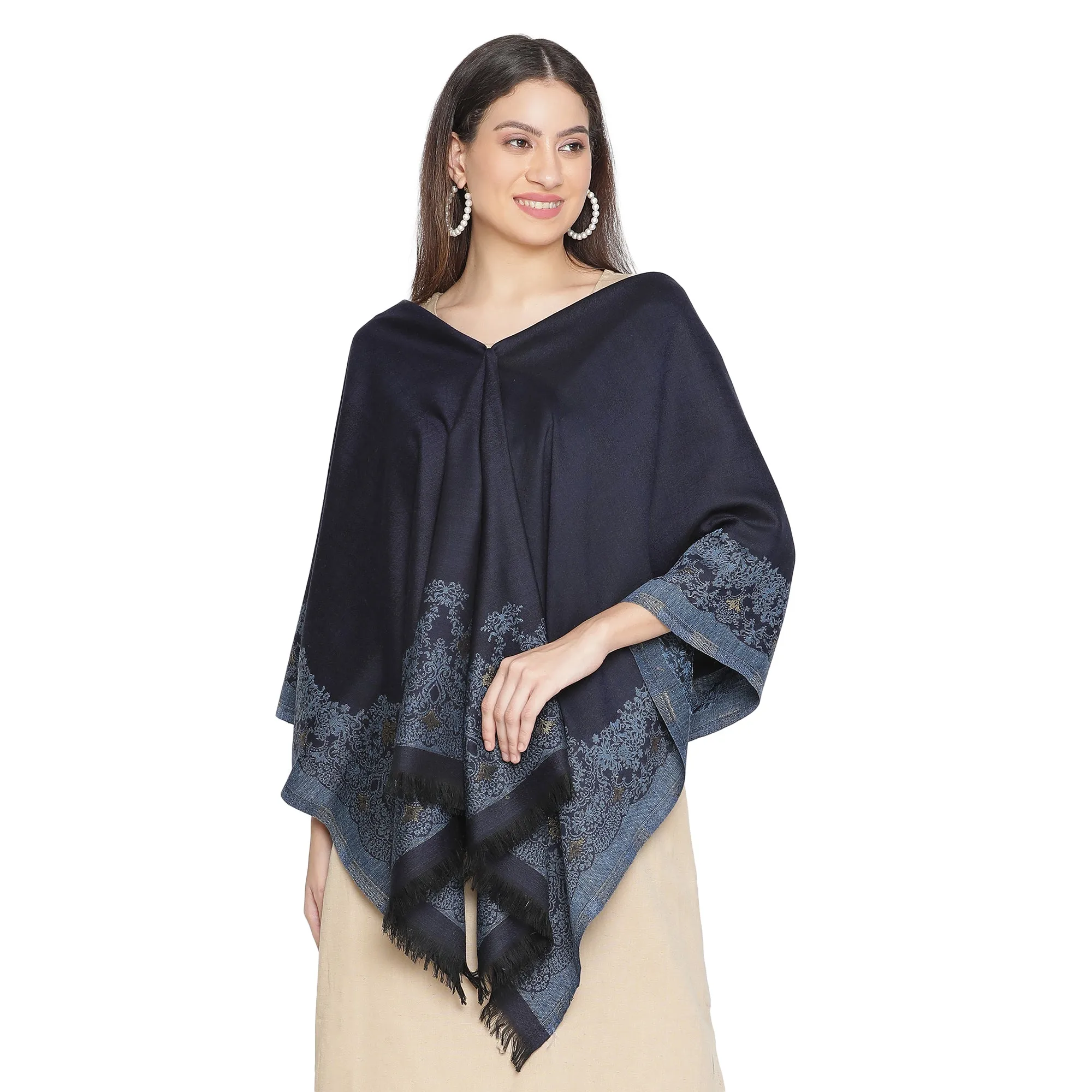 Daphne Woven Design Woolen Shawl