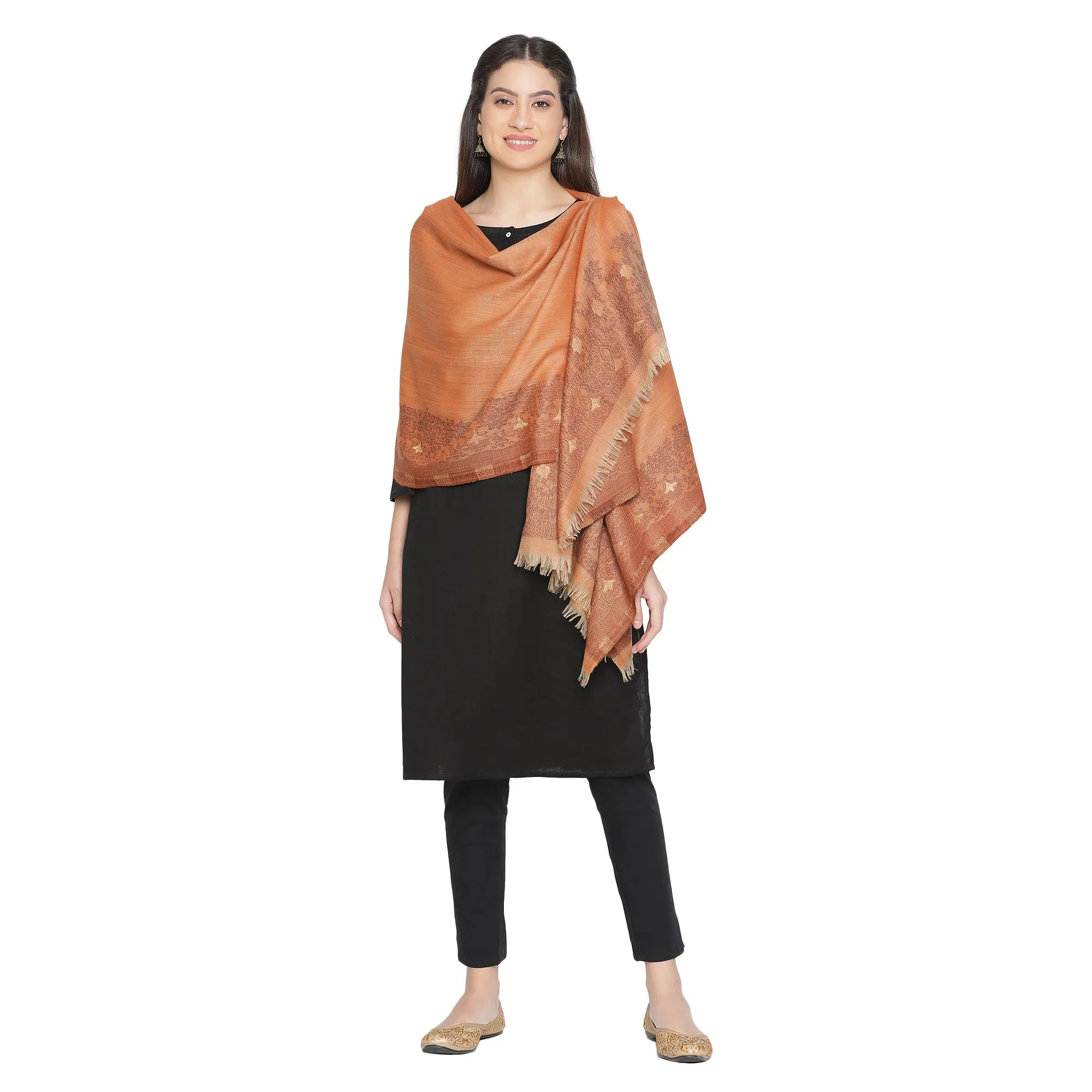 Daphne Woven Design Woolen Shawl