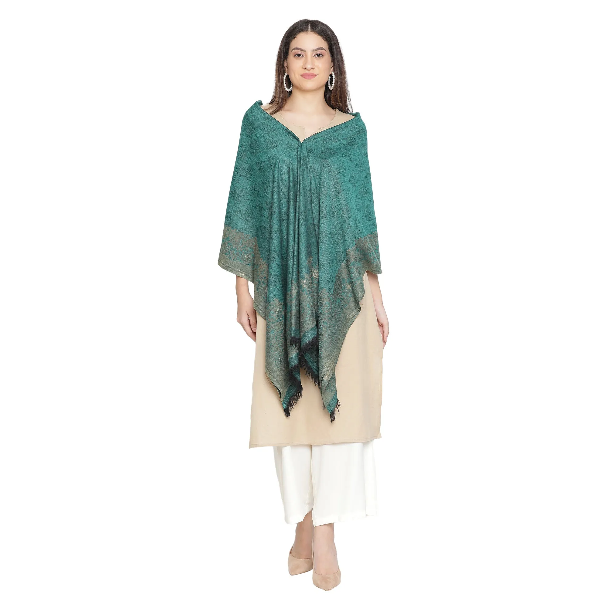 Daphne Woven Design Woolen Shawl